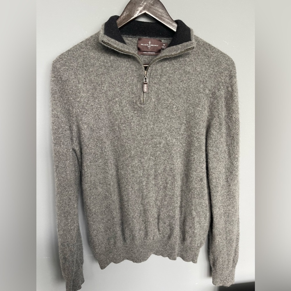 Cashmere Men’s Quarterzip Sweater